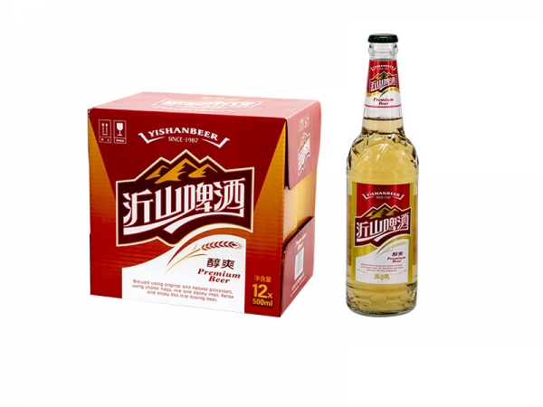 潍坊啤酒招商加盟-500ml沂山醇爽啤酒
